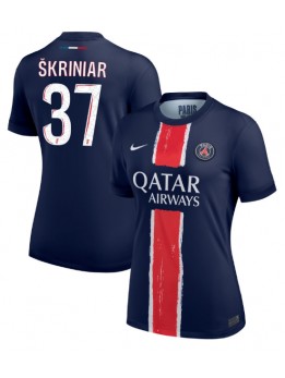 Zenske Futbalové oblečenie Paris Saint-Germain Milan Skriniar #37 2024-25 Krátky Rukáv - Domáci